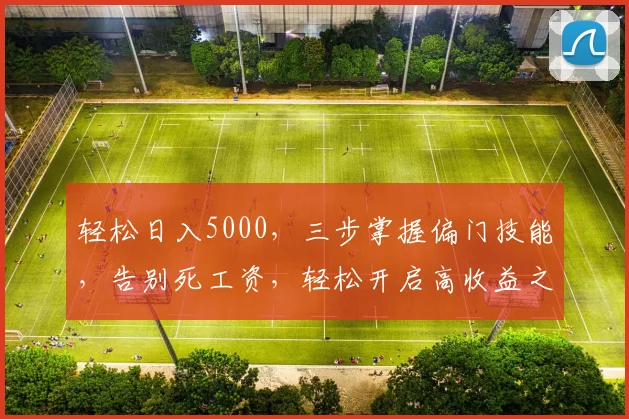 轻松日入5000，三步掌握偏门技能，告别死工资，轻松开启高收益之路，
